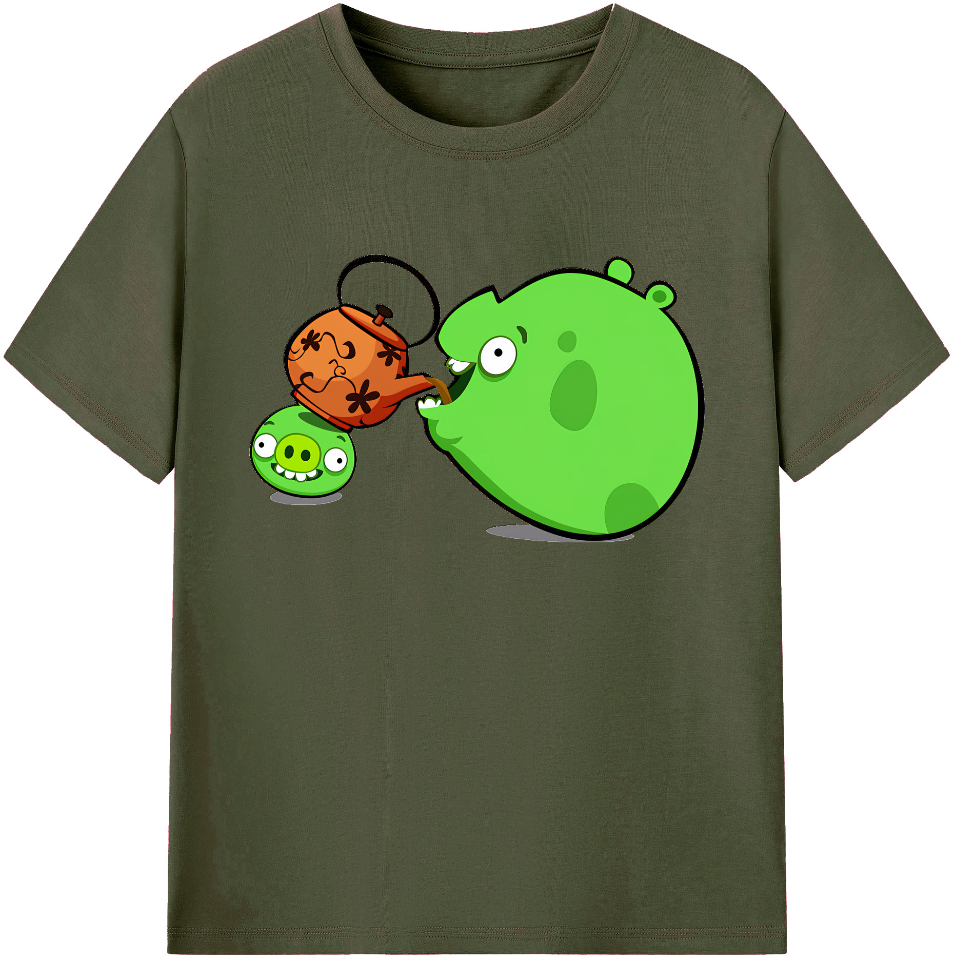 （画像用） Angry Birds アングリーバード 綿100％ メンズ半袖Tシャツ｜肌触りやわらか＆通気性